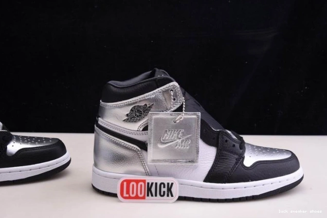 Reps LUCY CD0461-001 JORDAN HIGH WMNS AIR 1 TOE SILVER OG 0713